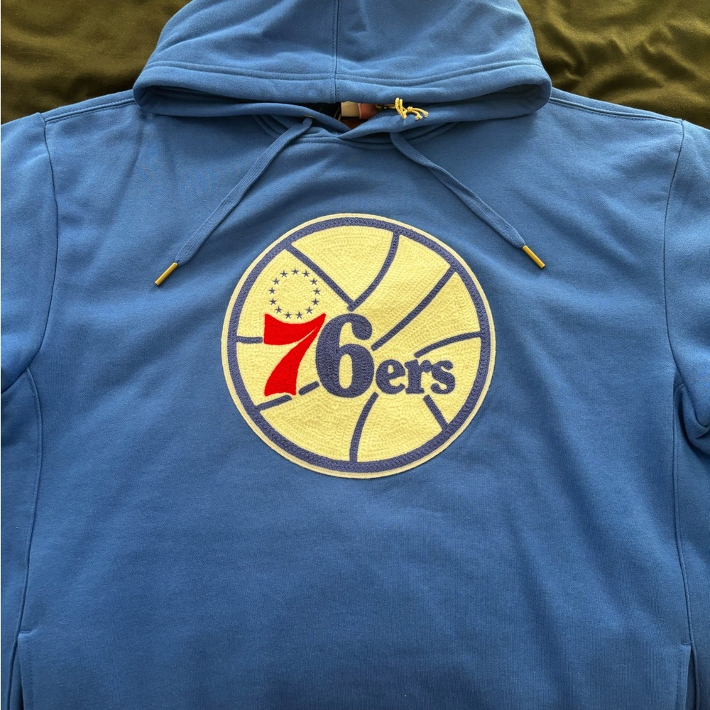 Mitchell & Ness Blue 76ers Hoodie